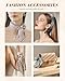 Interesse 5 PCS Fashion Scarves for Women, Multifunctional Boho Scarves Headbands, Purse Scarf for Handbags, Stain Scarf for Hair Bag Neck Accessories