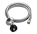 DOZYANT 5 Feet Universal QCC1 Low Pressure Propane Regulator Grill Replacement with Stainless Steel Braided hose for Most LP Gas Grill, Heater and Fire Pit Table, 3/8