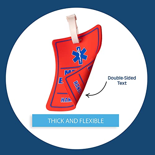2 Pack - Medical Equipment Inside Tag - for Luggage or Bags Containing Medical Devices - 5x4 Inches Big and Bright Size - Easy to Spot - Thumbnail 4