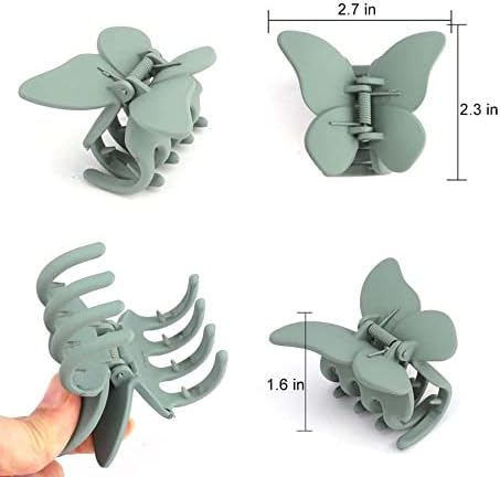 4 Pcs Butterfly Hair Clips Claw Clips for Thick Hair for Hair Small Hair Clips for Women Butterfly Claw Clips Cute Hair Clips Hair Accessories Hair Clips for Thin Hair