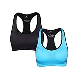 Sport BH ohne Bügel: Ringerrücken Design sieht schön und bietet eine leichte Halt Stützfunktion,Ohne Bügel für Bewegungsfreiheit und höchsten Tragekomfort.