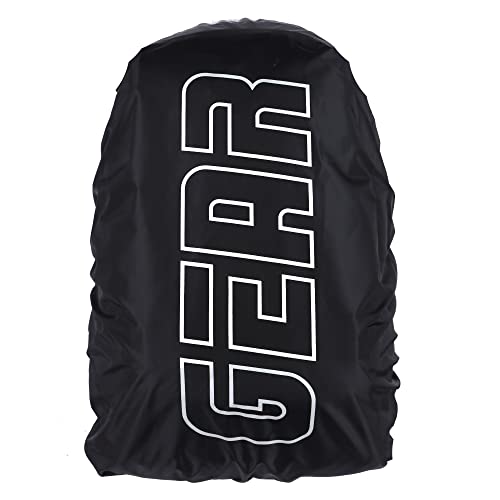 Gear Calculus 34L Large Water Resistant School Bag with Rain Cover - Kids/Casual 4 Compartment Backpack/Daypack/Travel 4 Compartment Backpack/College Bag for Boys/Men (Black)