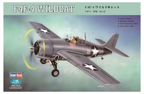 Maquette F4F-4 Wildcat Hobby Boss 80328 avec détails structurels haute précision