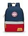 mommore Kids Backpack for Toddler Kindergarten School with Chest Clip Hiking Bag 3-6 Years Old (Darkblue and Red)