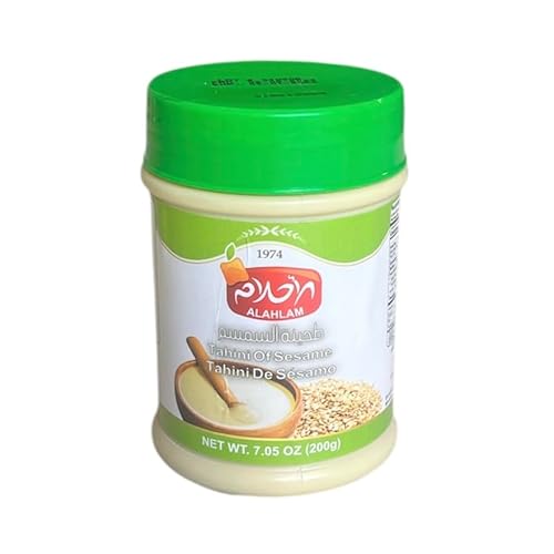 Alahlam Tahini Sesame Paste, Stone Ground, 7.05 oz, Middle Eastern Style