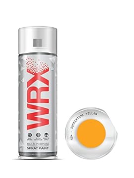 WRX Spray Paint - Summertime Yellow - 400 ml Quality Brilliant Colours Perfect Finish Brilliant All Purpose Interior/Exterior, Art, Crafts, Auto, Home Furniture, Garden, Radiator Paint 400ml
