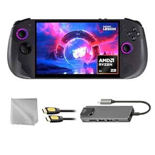 Lenovo Legion Go S 2TB SSD AMD Ryzen Z2 Go CPU Gaming Handheld 8-inch Touchscreen 120Hz, Mytrix Hub, HDMI Cable, 3 Accessories: 4 in 1 Bundle