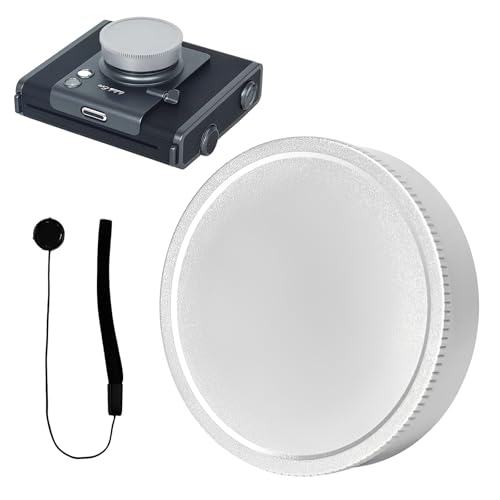 Bouchon d'objectif Fujifilm Wide EVO en aluminium argenté avec cordon