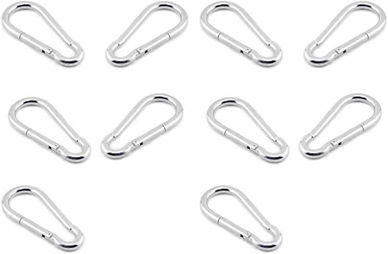 Avianweb 2.25" Long Electro Galvanized Spring Snap Links - 15 (Fifteen) in a Pack