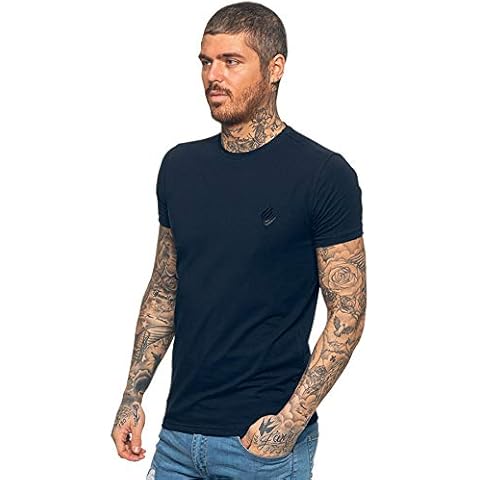 EZTS581 Enzo Men's Slim Fit Gym T-Shirt Cover