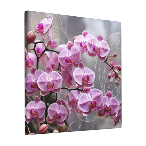 Tableau fleur d'orchidée haut de gamme avec impression sur toile d'art