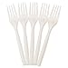 100% Eco Friendly Compostable Forks Disposable Forks Cornstarch Based 50 Large Disposable Utensils (6.7 in.) Durable and Heat Resistant Alternative to Plastic Forks Party Supplies 5