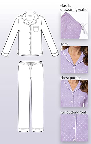 PajamaGram Womens Pajamas Ultra Soft - Cute Pajamas for Women, Lavender, M, 8-10 by PajamaGram - Image 12