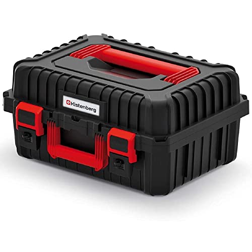 Kistenberg Maschinenkoffer Werkzeugkasten Kiste für Elektrowerkzeuge Toolbox (Schaumstoff-Einlage innen, 2 Griffe für einfaches Tragen, staubdicht,...