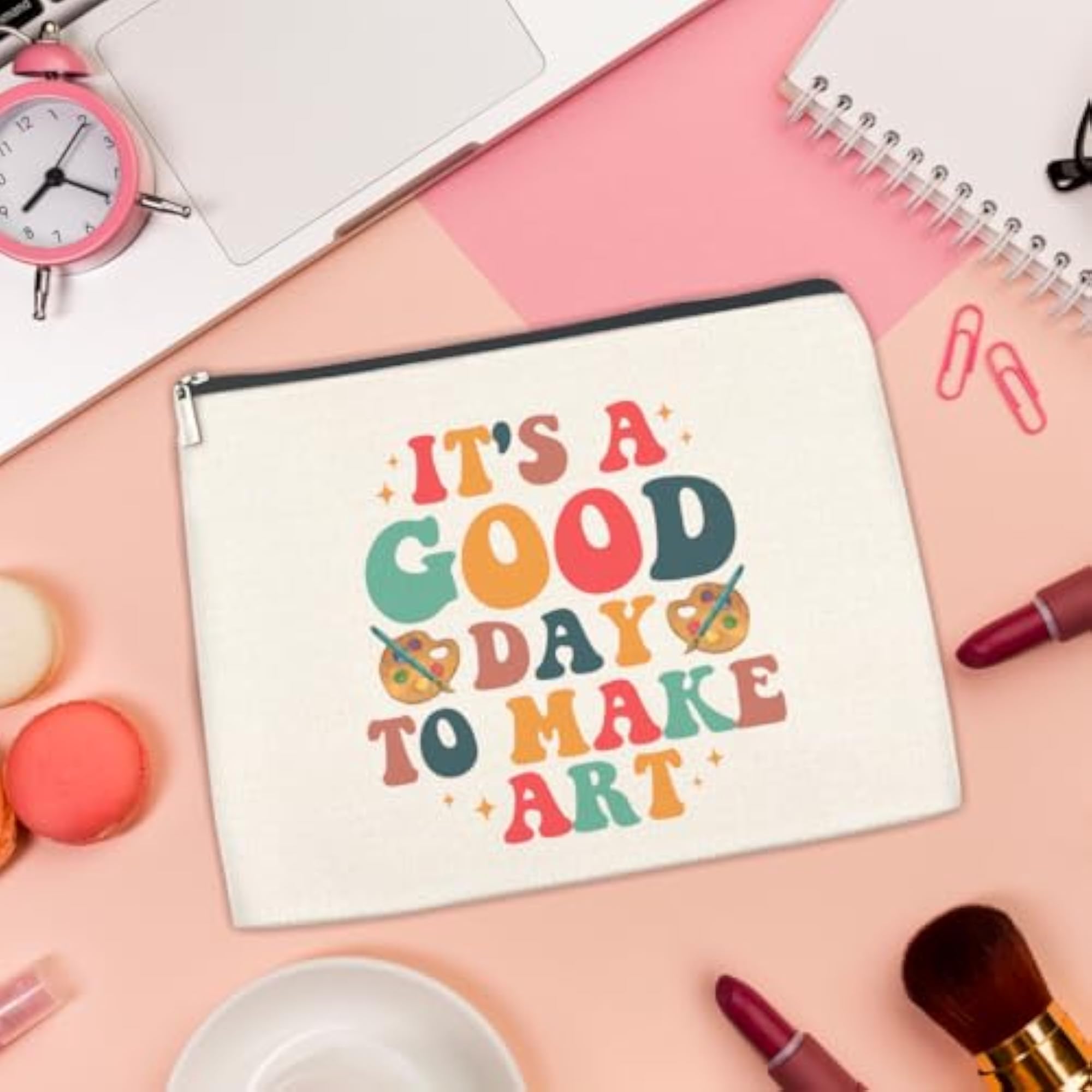 Artist Makeup Bag, Gift for Art Lovers