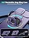 FRLMOOES for iPhone 16E Case Magnetic Compatible with MagSafe Wireless Charging,with 2Screen Protector,Built-in Kickstand Ring,with Camera Cover Shock-Absorbent Shockproof Heavy Duty Protection Purple