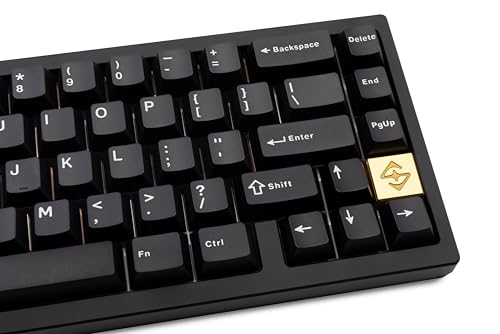 Image of KEEBMONKEY WOBKEY Zen 65 65% Quick Release Wireless Mechanical Keyboard with RGB, CNC Aluminum Case, Hot-Swappable, VIA Support, BT /2.4G /USB-C Gaming Keyboard for Mac /Windows (Ultra Black)