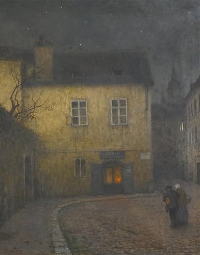 Impression Tableaux Graffiti Art de Prague Schikaneder pour Salon et Bureau Moderne