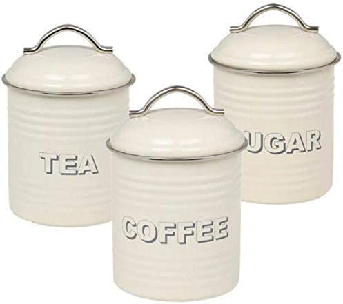 Cream Canister Set Tea Coffee Sugar. Code 2222SET