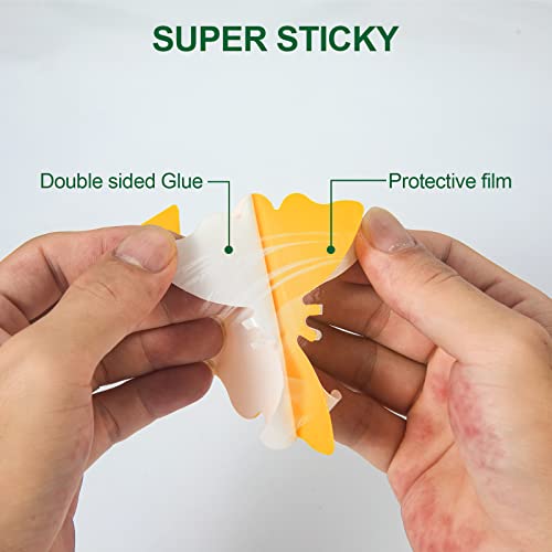 Fruit Fly Sticky Traps, Fungus Gnat Traps Bug Killer For Indoor Outdoor House Kitchen Plants Whitefly Mosquitos Flying Insects - 12 Pcs Yellow #TOP6