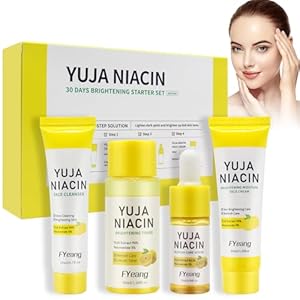 FYeang®Niacin Skincare Kit ,Niacinamide Skin Care Set, Facial Skin Care Kits, Hydrating Essentials Skincare Kit, Travel Friendly Skincare Mini Set with Face Cleanser, Toner, Facial Serum, Face Cream