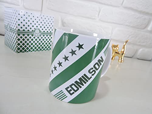 Caneca time do Palmeiras Personalizada com nome Grátis Caixinha + Brinde - Modelo 8