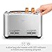 Sage - The Smart Toast - 4-Slice Toaster, 2000 W - Extra Wide Slots, 5 Browning Levels, Automated Lowering, Easy to Clean - Frozen, Crumpet, Lift & Look - Bagel, Toast, Bread - Brushed Aluminium