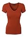 makeitmint Women's Basic Solid Round Scoop Neck Short Sleeve Slimfit T-Shirt