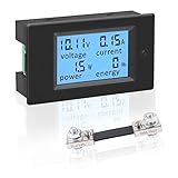⚡Pantalla LCD: la pantalla LCD de pantalla grande muestra simultáneamente los parámetros de voltaje, corriente, potencia y electricidad, y los valores son claros.