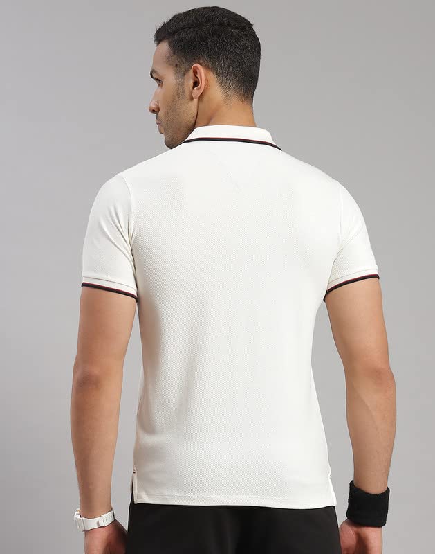 Image of ROCK.IT Men's Solid Slim Fit T-Shirt