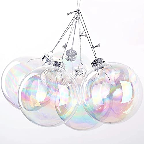 Klare Weihnachtskugeln Befüllbare Acrylkugeln DIY Durchsichtige...
