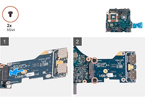 Image of Deal4GO USB Board USB 3.2 Port Daughterboard TR4T5 0TR4T5 LS-K663P Replacement for Dell G15 5510 5511 Gaming Laptop