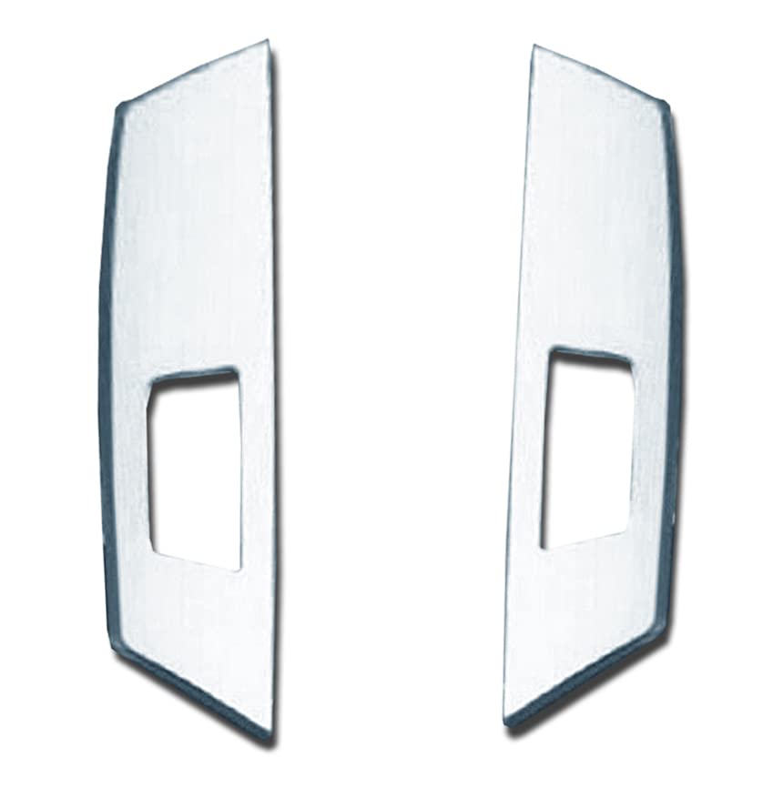 SET OF 2 MIRROR POLISHED FORSIDE WING MIRRORS STAINLESS STEEL COVERS DECOARTIONS FOR TRUCK V O L V O - FH 4 2013+