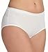 Fruit of the Loom womens Fruit Loom Women's Comfort Covered Cotton Panties - White briefs underwear, Cotton White, Pack of 3 , 8 US