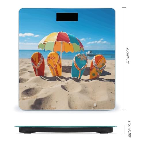 Báscula Digital de Baño con Diseño Colorido y Vidrio Templado miniatura 2