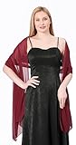 FAIRYGATE Schlauchschal Damen Schal Bunter Schal Pashmina für Hochzeit Abendveranstaltung Zeremonie Party A0420