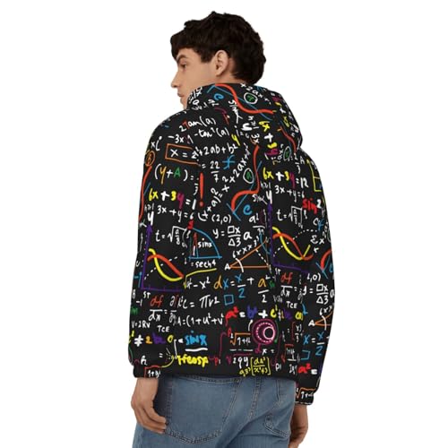 Sweat à capuche mathématique pour homme pull d'automne décontracté
