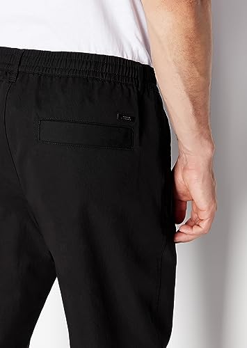 Armani Exchange Men's Nylon Twill Ergonomic Drawstring Jogger4