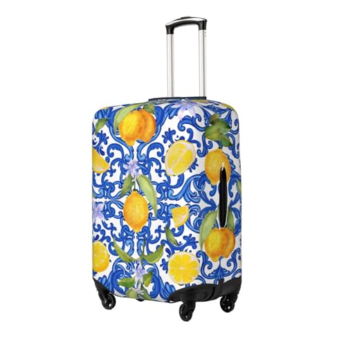 Elastic Travel Luggage Cover Printed Lemons Double-Sided Suitcase Protector Bag,Dust-Proof Cratch-Resistant Durable Baggage Covers For Kid Adult,Small2