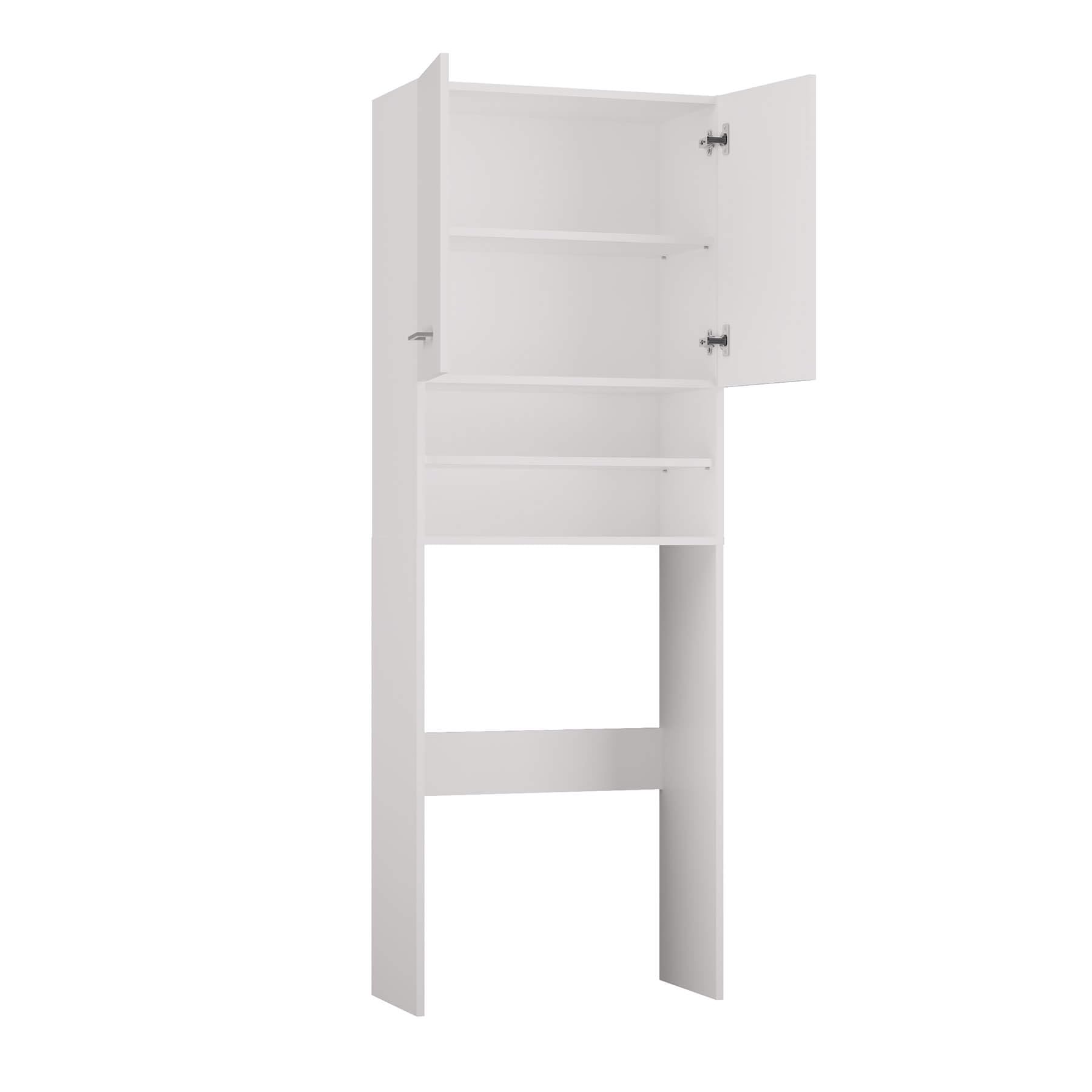 ADGO Pola Wasmachinekast, badkamerkast, toiletrek, wasmachine-bovenbouw, bovenbouw badkamerkast, hoge kast (Sonoma eiken