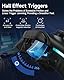 EasySMX X15 Controller PC, PC Controller Wireless mit 7 RGB Licht, Gaming Controller PC mit Hall Joystick&Trigger, Bluetooth Controller Kompatibel mit PC/Switch/Handy/Tablet-Schwarz