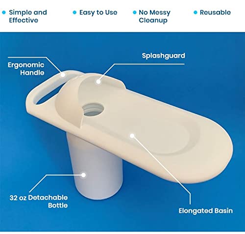PottyCap Portable Urinal for Women with 32 oz Detachable Bottle - Reusable Portable Female Urinal for Travel, Camping and Outdoor Activities - Female Urination Device for Bedside and Emergencies