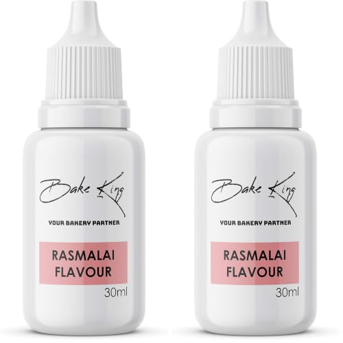 Image of BAKE KING Ras Malai Flavour Essence 30ml | Baking Essential Ideal for Cakes, Jams, Cookies, Ice Creams, Chocolate (Pack of 2)