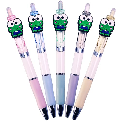 Pack 5 bolígrafos retráctiles con tinta gel negra 0.5 mm miniatura 1