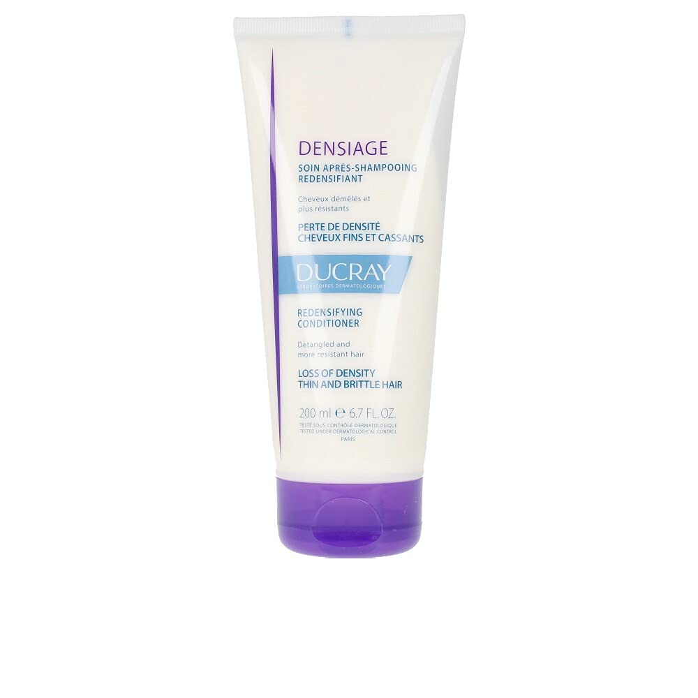 Ducray Densiage Redensifying Conditioner, Visiblity Thickens Brittle Aging Hair, 6.7 oz.