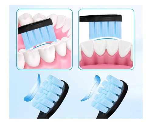 Têtes de brosse à dents électriques 7MAGIC Black noires - 4