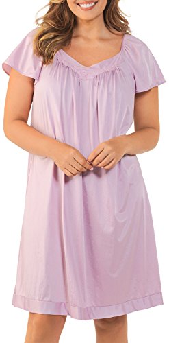 Vanity Fair Women's Coloratura Sleepwear Short Flutter Sleeve Gown 30109