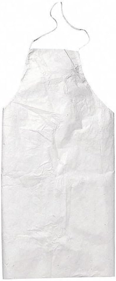 Tyvek Apron, White, One Size Fits All, 100/Carton