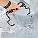 SHINEOFI Heavy-Duty Large Stainless Steel Ice Block Lifter Tong for Industrial Ice Factory Use Outdoor Tool Suitable for and Material Handling