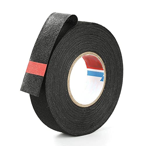Uposao 1 Stück KFZ Gewebeband, 30mm x15m Auto kabelbaum Klebeband Isolierband Anti-Rassel-Band Panzerklebeband Kabelbäume Elektriker Band Auto Kabelbaum Filzband für Haushalt, Kfz Motorrad